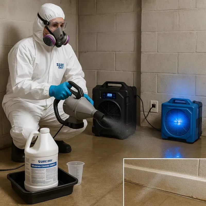 Sanitization and Odor Removal process in Seven Corners, VA